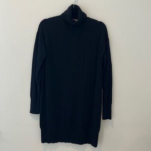 Everlane Cashmere Turtleneck Sweater Mini Dress in Black Size M